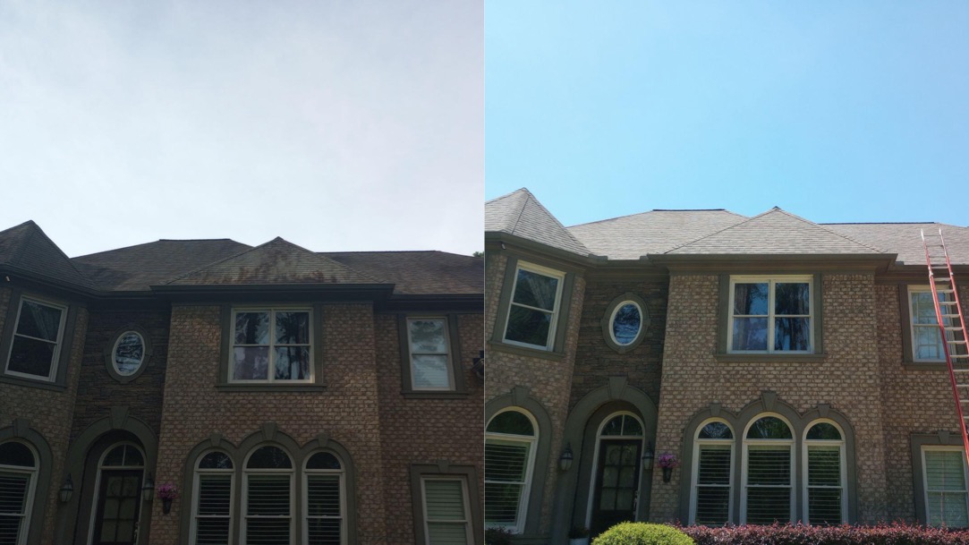Fantastic Roof Washing Service Completed in Midland, GA